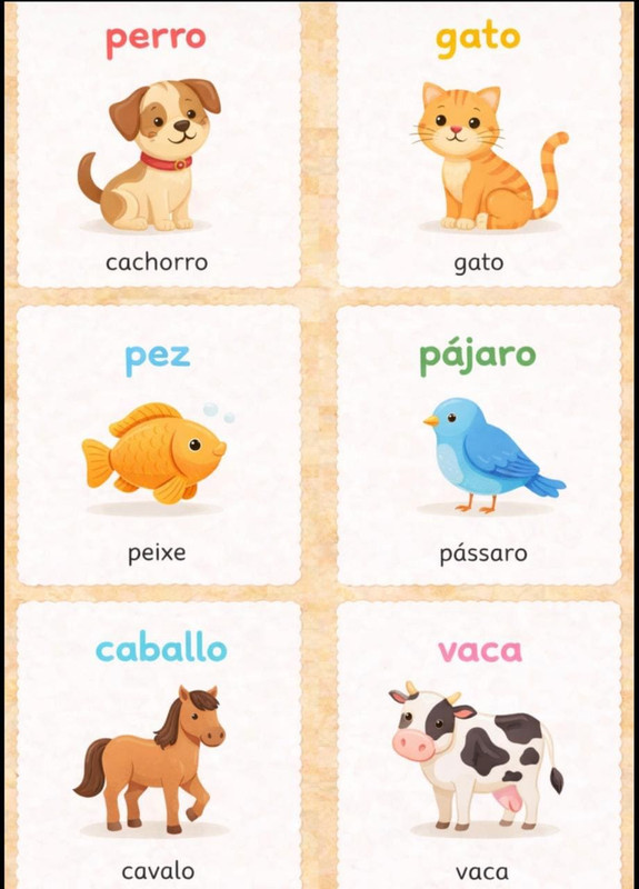 Página do Atlas Visual de Espanhol