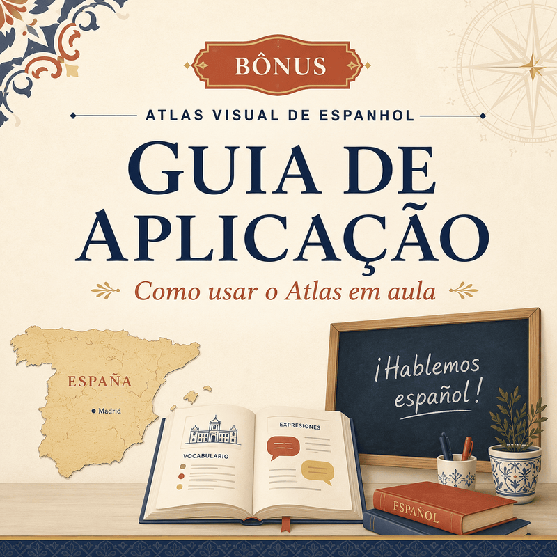 Mockup do bônus 3 — Guia de Aplicação para Professores